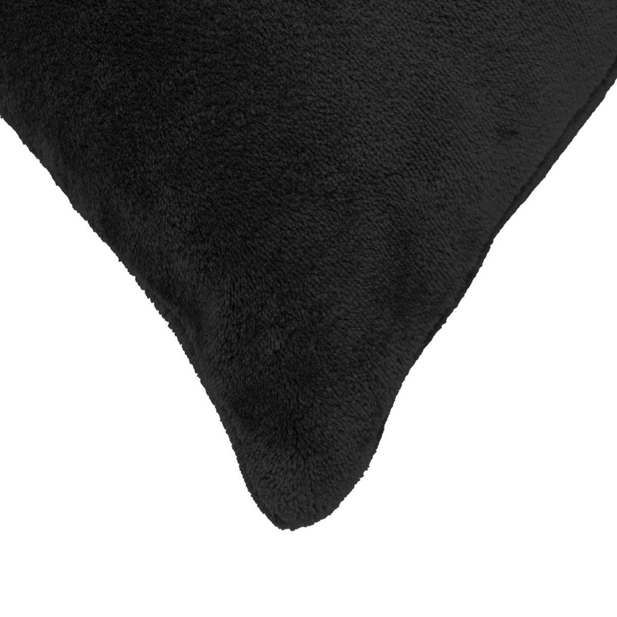 Federa 2 pcs HEERLEN Nero 60 x 60 cm Flanella | homemem39