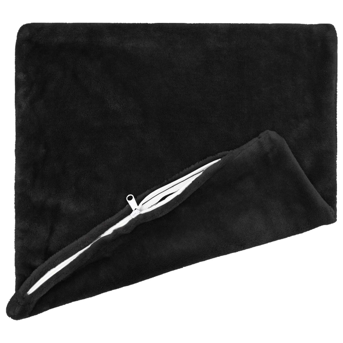 Federa 2 pcs HEERLEN Nero 60 x 60 cm Flanella | homemem39