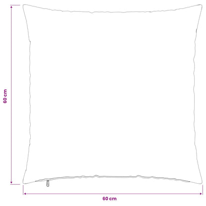 Federa 2 pcs HEERLEN Nero 60 x 60 cm Flanella | homemem39