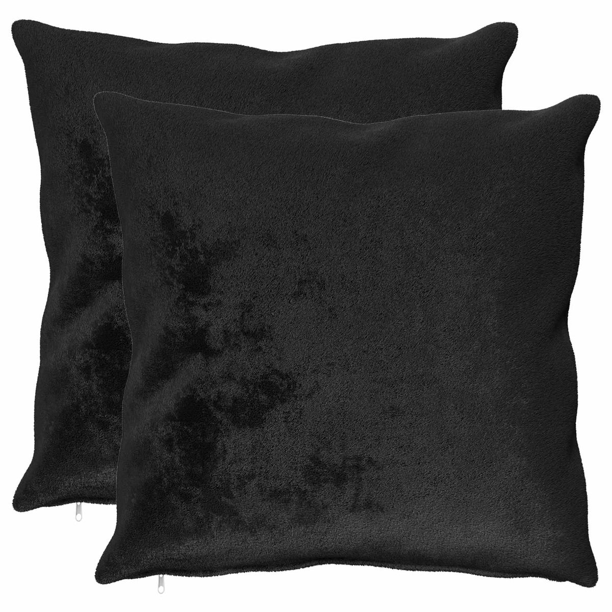 Federa 2 pcs HEERLEN Nero 65 x 65 cm Flanella