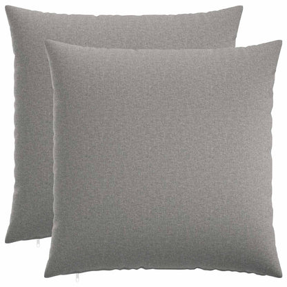 Federa 2 pz HEERLEN Grigio Nuvola 70 x 70 cm Tessuto