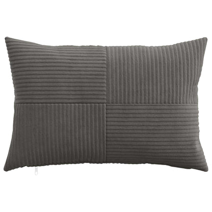 Federa 6 pcs ALMELO Grigio Scuro 30 x 50 cm corduroy | homemem39