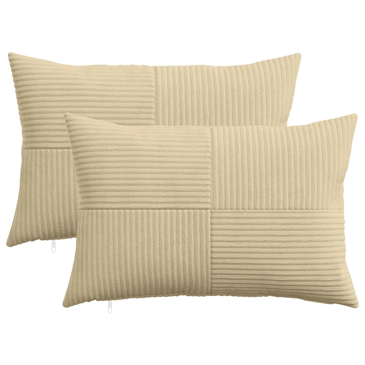 Federa 2 pcs ALMELO Grigio Verde 30 x 50 cm corduroy | homemem39