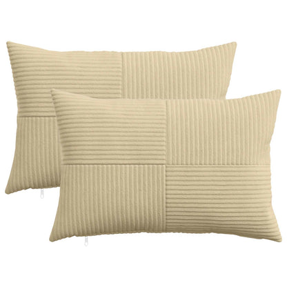 Federa 2 pcs ALMELO Grigio Verde 30 x 50 cm corduroy | homemem39
