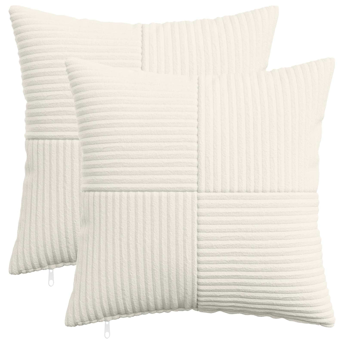 Federa 2 pcs ALMELO Crema 40 x 40 cm corduroy | homemem39