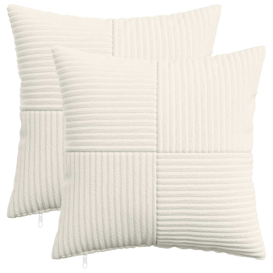 Federa 2 pcs ALMELO Crema 40 x 40 cm corduroy | homemem39