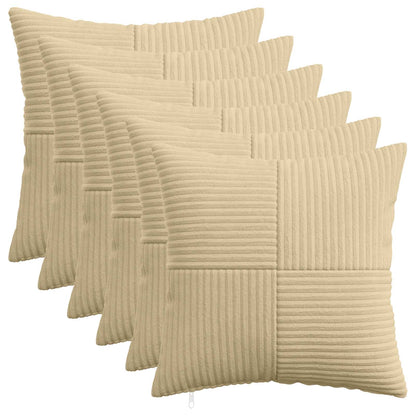 Federa 6 pcs ALMELO Grigio Verde 40 x 40 cm corduroy | homemem39
