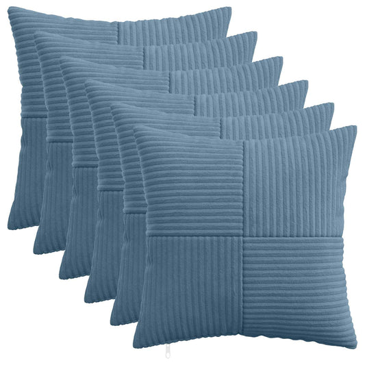 Federa 6 pcs ALMELO Blu 40 x 40 cm corduroy | homemem39
