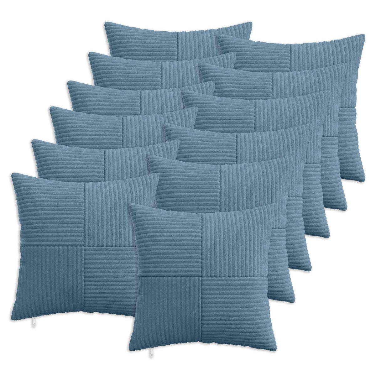 Federa 12 pcs ALMELO Blu 40 x 40 cm corduroy | homemem39