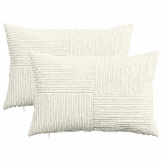 Federa 2 pcs ALMELO Crema 40 x 60 cm corduroy | homemem39