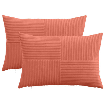 Federa 2 pcs ALMELO Rosso Arancio 40 x 60 cm corduroy | homemem39