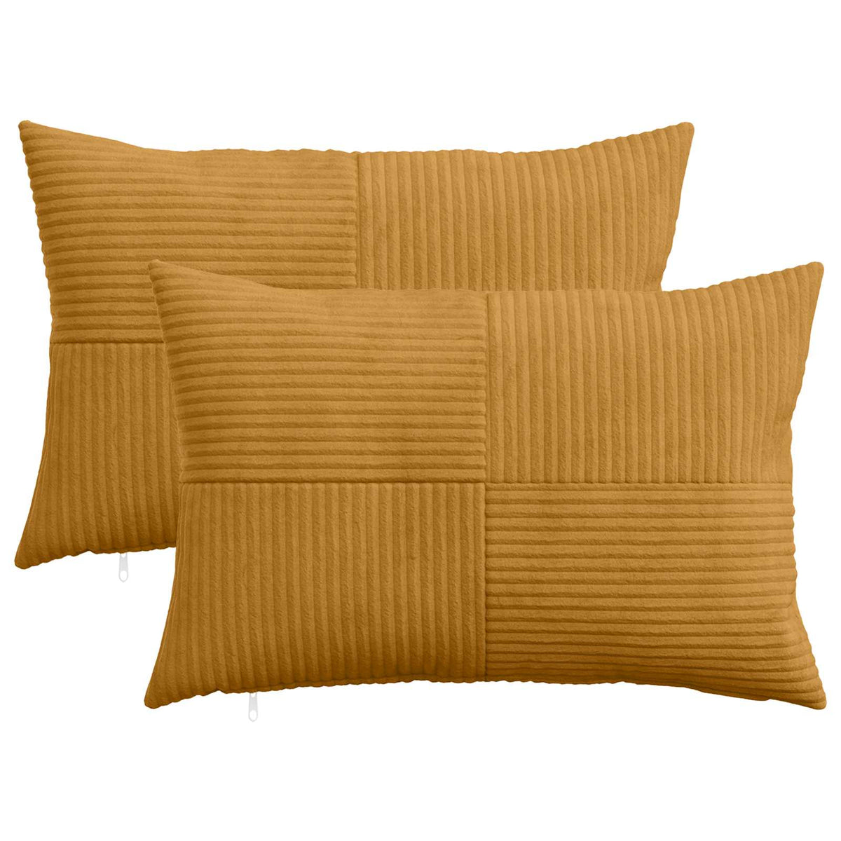 Federa 2 pcs ALMELO Giallo 40 x 60 cm corduroy | homemem39