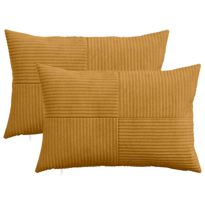 Federa 2 pcs ALMELO Giallo 40 x 60 cm corduroy | homemem39