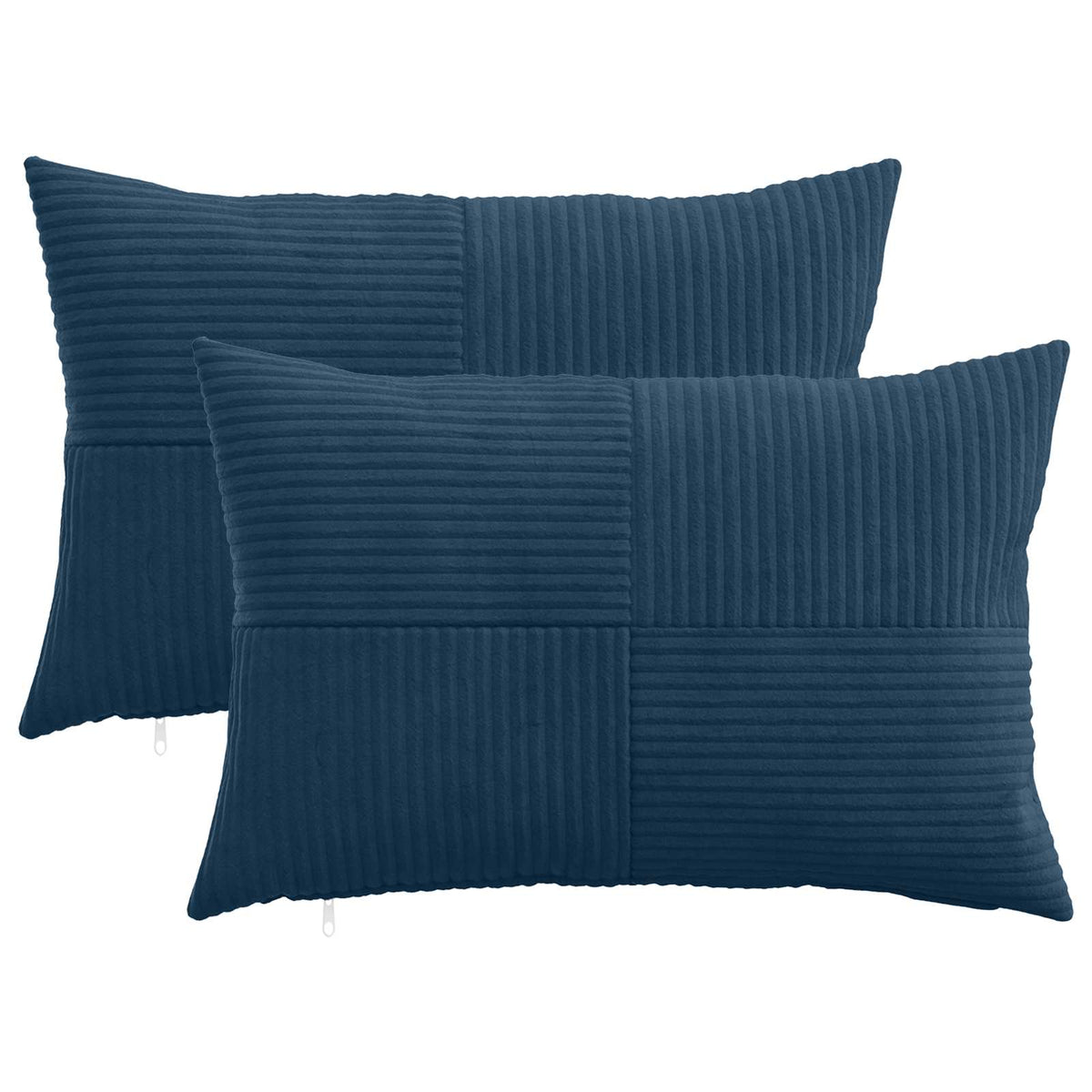 Federa 2 pcs ALMELO Blu navy 40 x 60 cm corduroy | homemem39