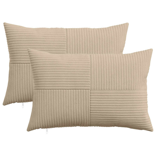 Federa 2 pcs ALMELO Tortora 40 x 60 cm corduroy