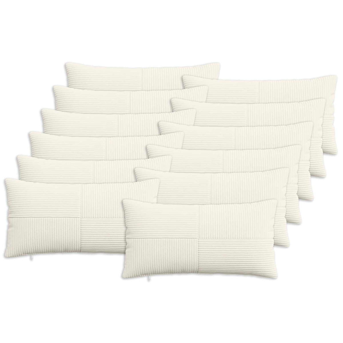 Federa 12 pcs ALMELO Crema 40 x 80 cm corduroy | homemem39