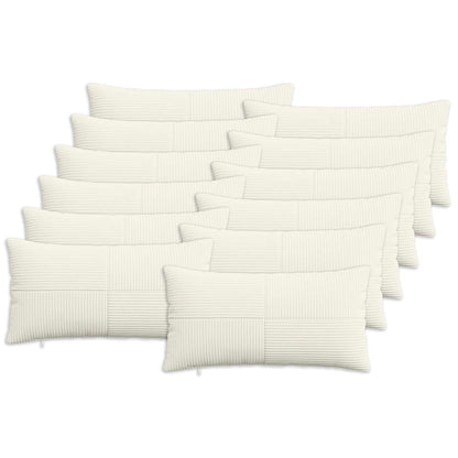 Federa 12 pcs ALMELO Crema 40 x 80 cm corduroy | homemem39