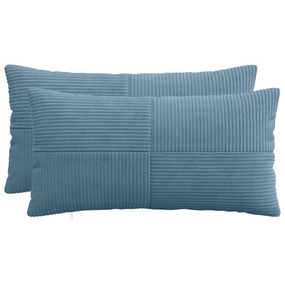 Federa 2 pcs ALMELO Blu 40 x 80 cm corduroy | homemem39