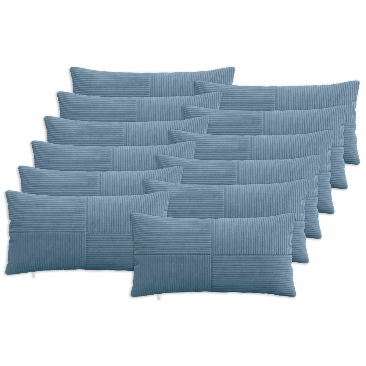 Federa 12 pcs ALMELO Blu 40 x 80 cm corduroy | homemem39