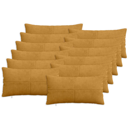 Federa 12 pcs ALMELO Giallo 40 x 80 cm corduroy | homemem39