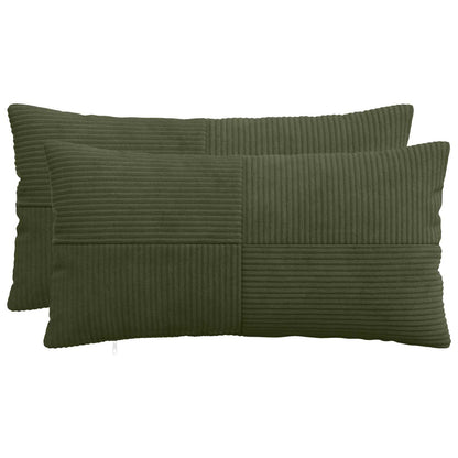Federa 2 pcs ALMELO Verde 40 x 80 cm corduroy | homemem39