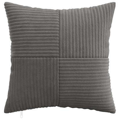 Federa 6 pcs ALMELO Grigio Scuro 50 x 50 cm corduroy | homemem39