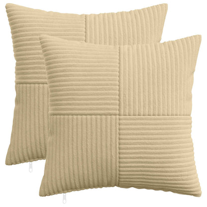 Federa 2 pcs ALMELO Grigio Verde 50 x 50 cm corduroy | homemem39