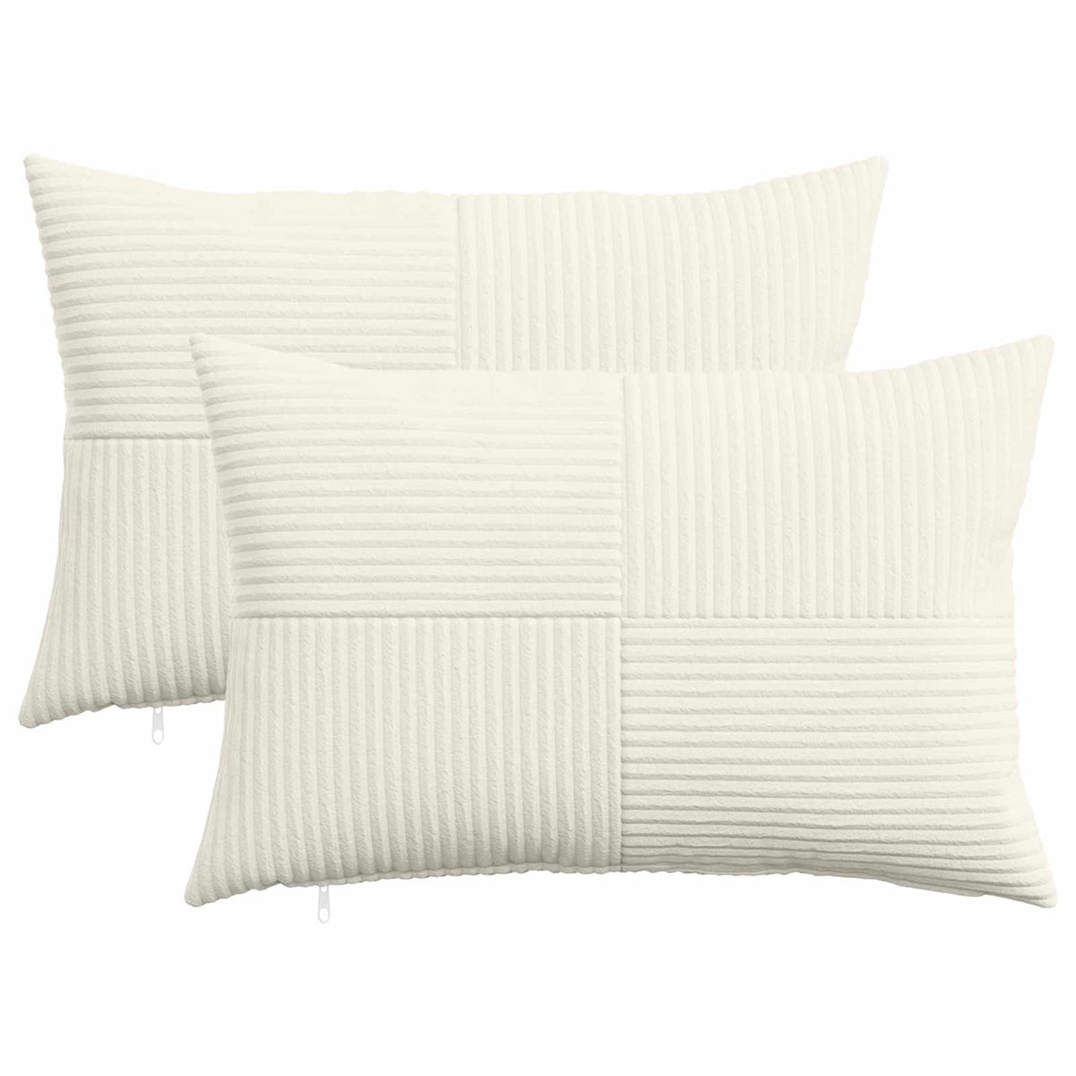Federa 2 pcs ALMELO Crema 50 x 70 cm corduroy | homemem39