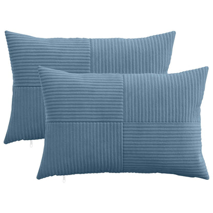Federa 2 pcs ALMELO Blu 50 x 70 cm corduroy | homemem39