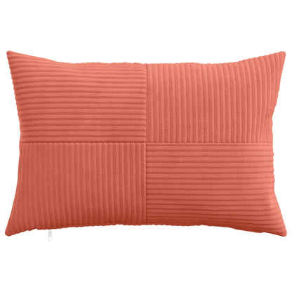 Federa 6 pcs ALMELO Rosso Arancio 50 x 75 cm corduroy | homemem39