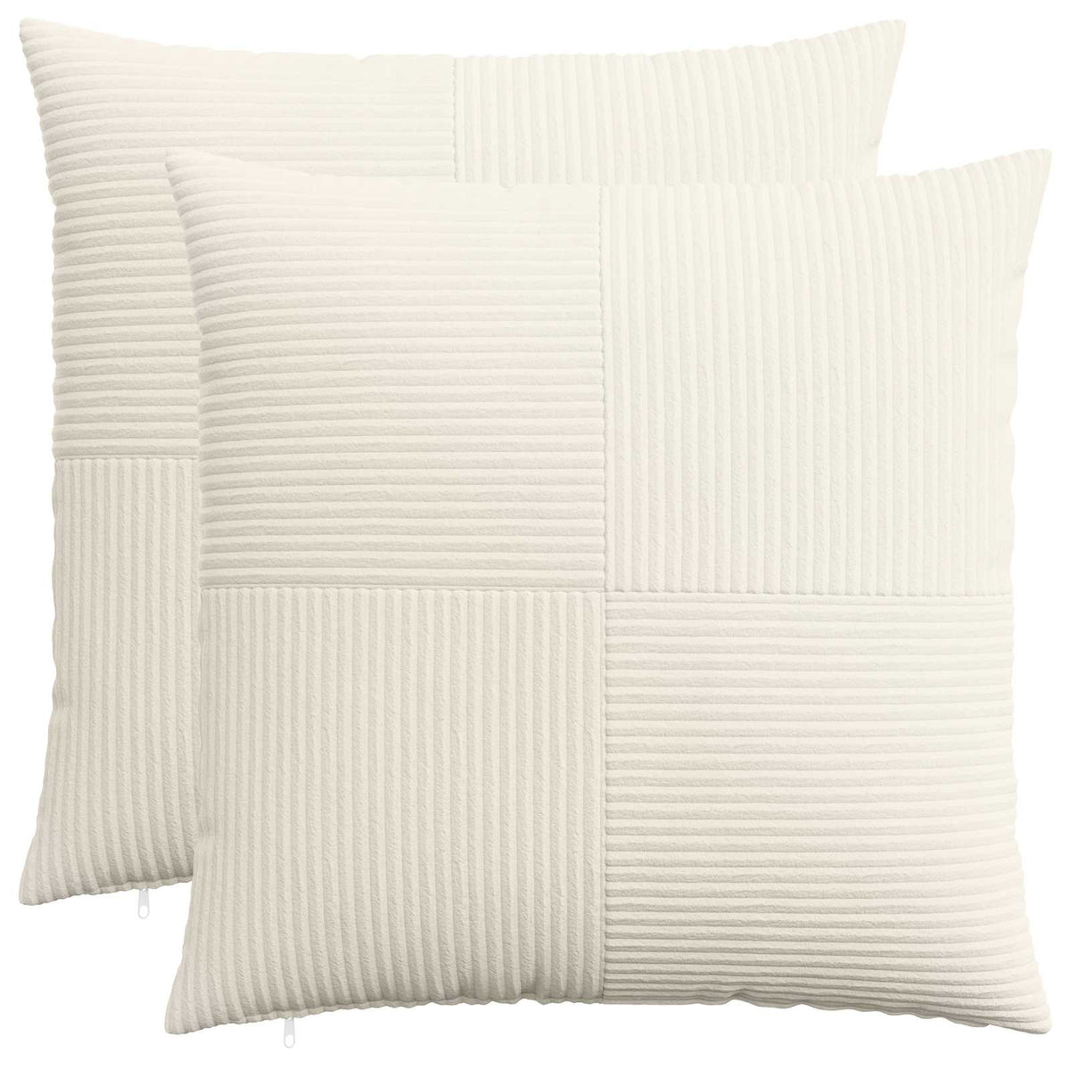 Federa 2 pcs ALMELO Crema 55 x 55 cm corduroy | homemem39
