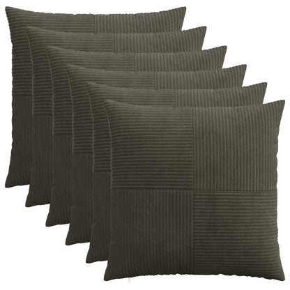 Federa 6 pcs ALMELO Antracite 55 x 55 cm corduroy | homemem39