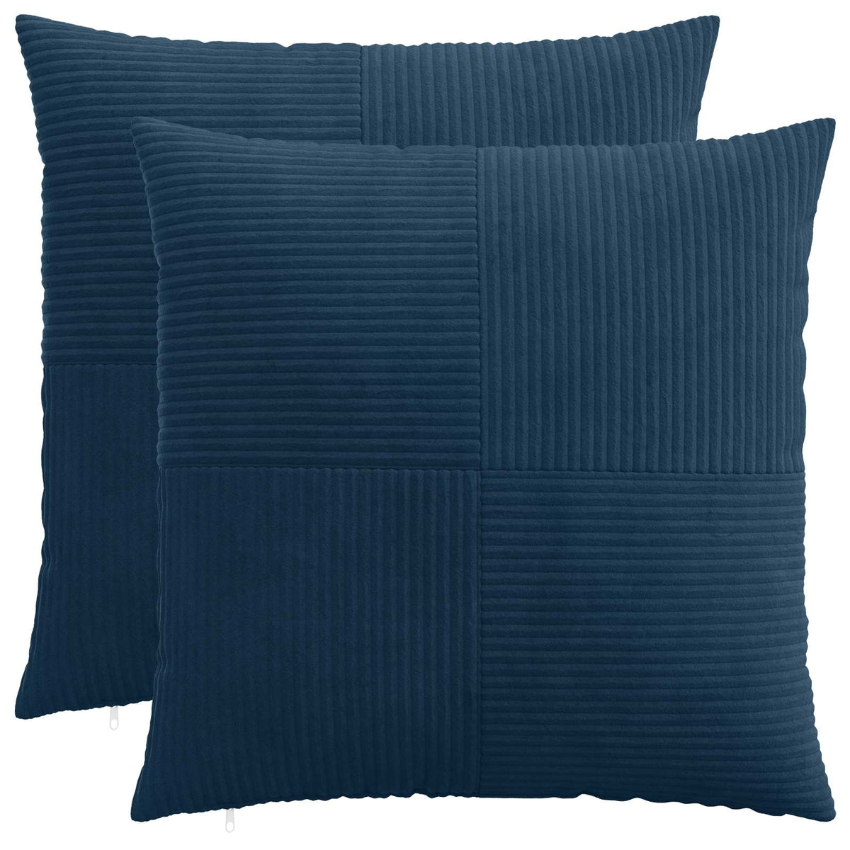 Federa 2 pcs ALMELO Blu navy 60 x 60 cm corduroy | homemem39