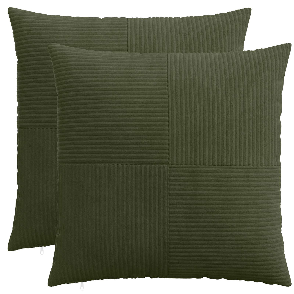 Federa 2 pcs ALMELO Verde 60 x 60 cm corduroy | homemem39
