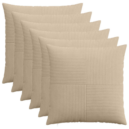 Federa 6 pcs ALMELO Tortora 60 x 60 cm corduroy | homemem39