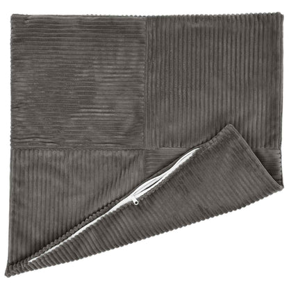 Federa 2 pcs ALMELO Grigio Scuro 70 x 70 cm corduroy