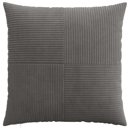 Federa 2 pcs ALMELO Grigio Scuro 70 x 70 cm corduroy
