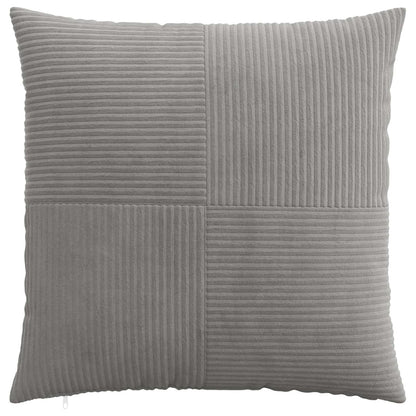 Federa 6 pcs ALMELO Grigio Chiaro 80 x 80 cm corduroy | homemem39