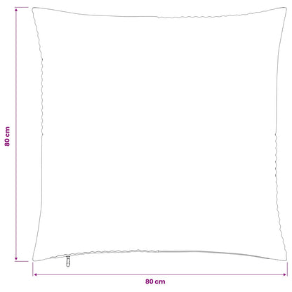Federa 6 pcs ALMELO Grigio Chiaro 80 x 80 cm corduroy | homemem39