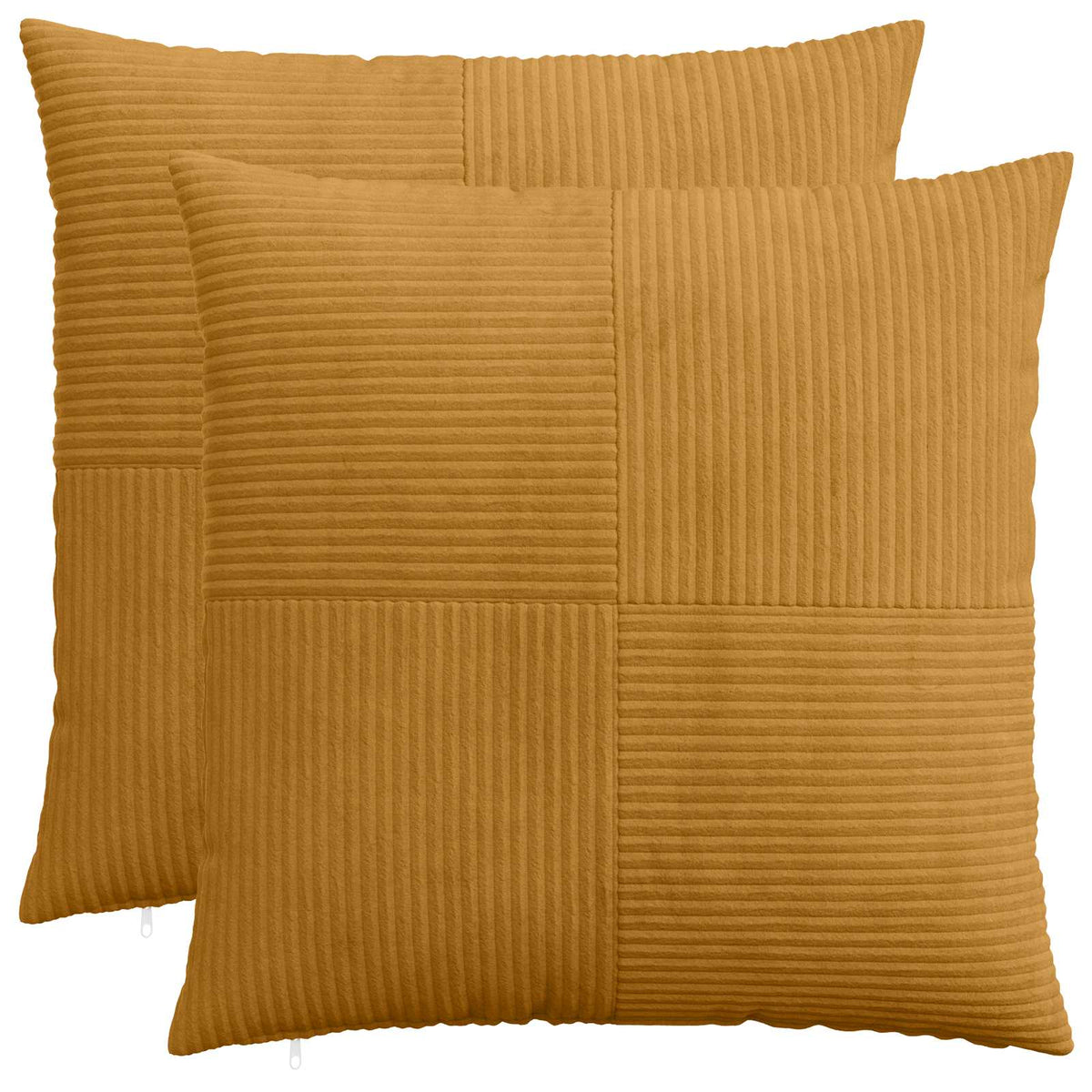 Federa 2 pcs ALMELO Giallo 80 x 80 cm corduroy | homemem39