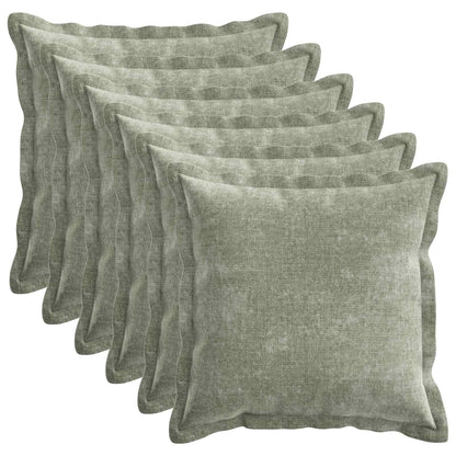 Federa 6 pz HOUTEN Verde 30 x 30 cm Tessuto Chenille | homemem39