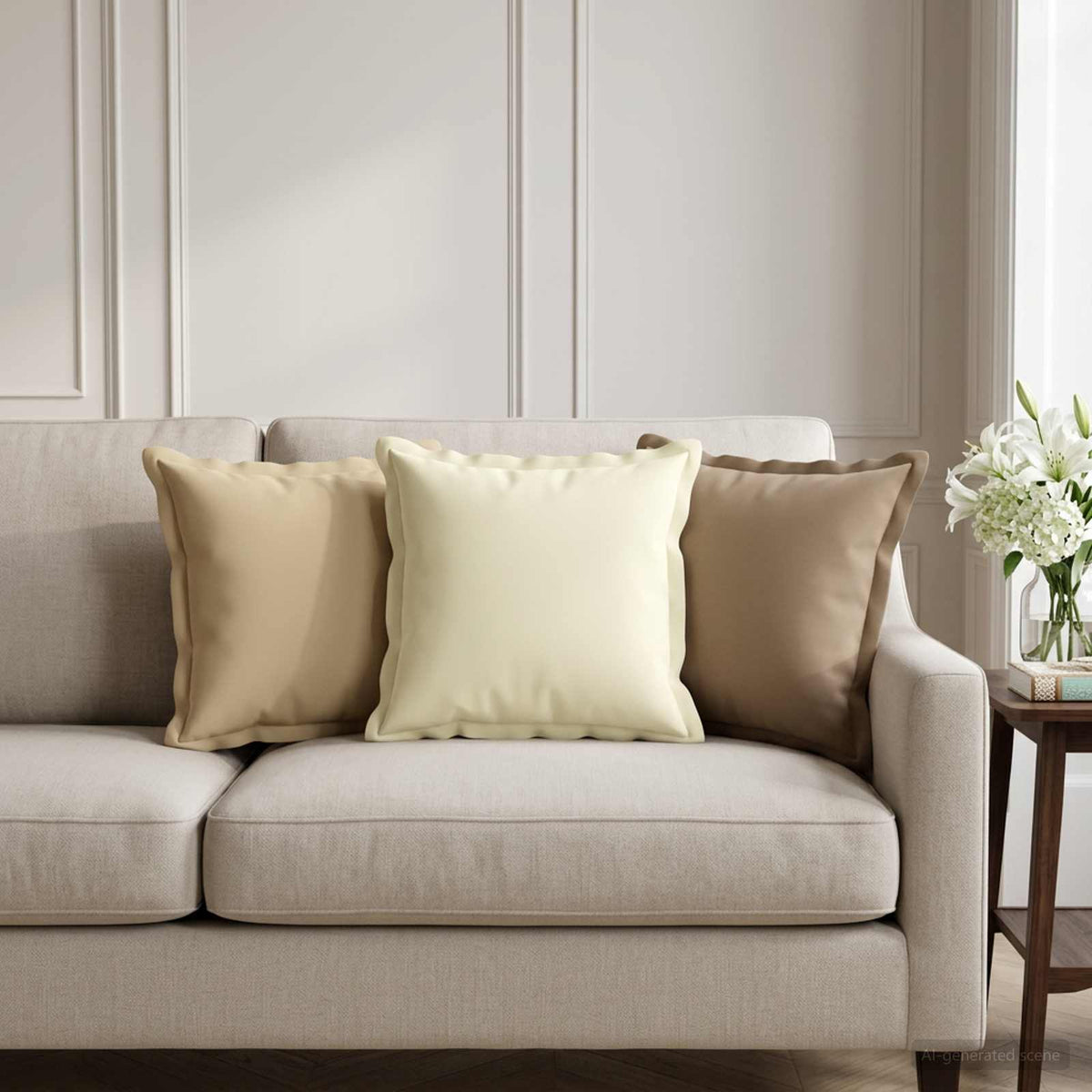 Cuscino con cuscino HOUTEN 2 pz Beige Poliestere