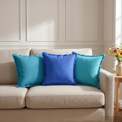 Cuscino 12 pz HOUTEN Turchese 40 x 40 cm Poliestere
