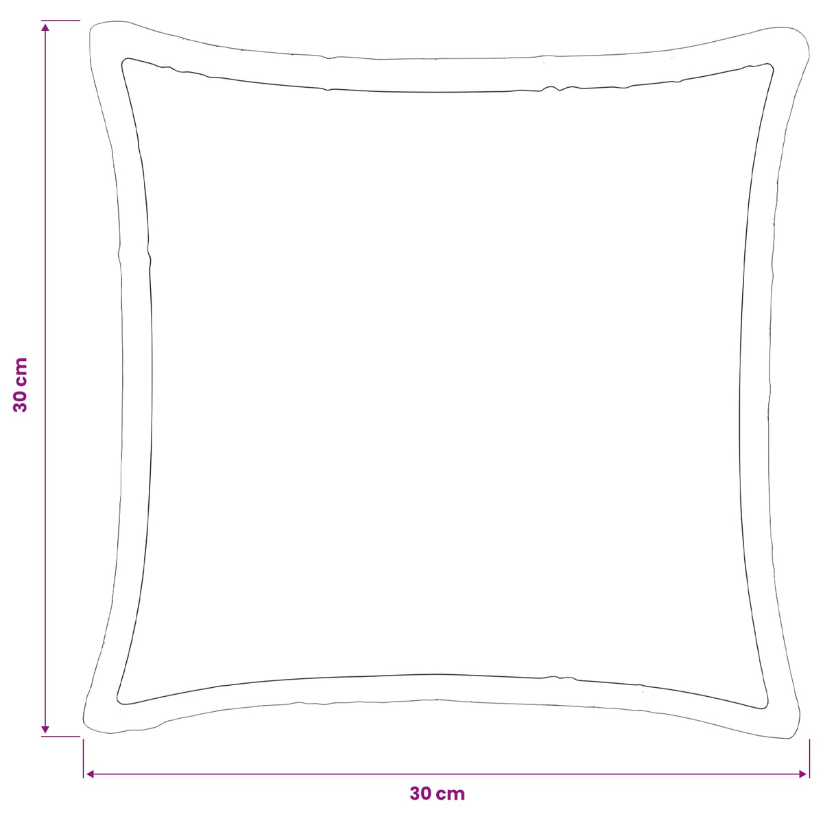 Federa 2 pcs HOUTEN Nero 30 x 30 cm Flanella | homemem39