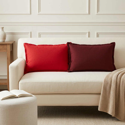 Cuscino con cuscino HOUTEN 2 pz Rosso Lino
