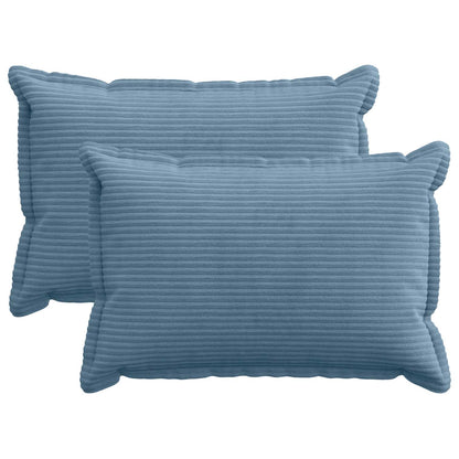 Federa 2 pz HOUTEN Blu 30 x 50 cm corduroy | homemem39