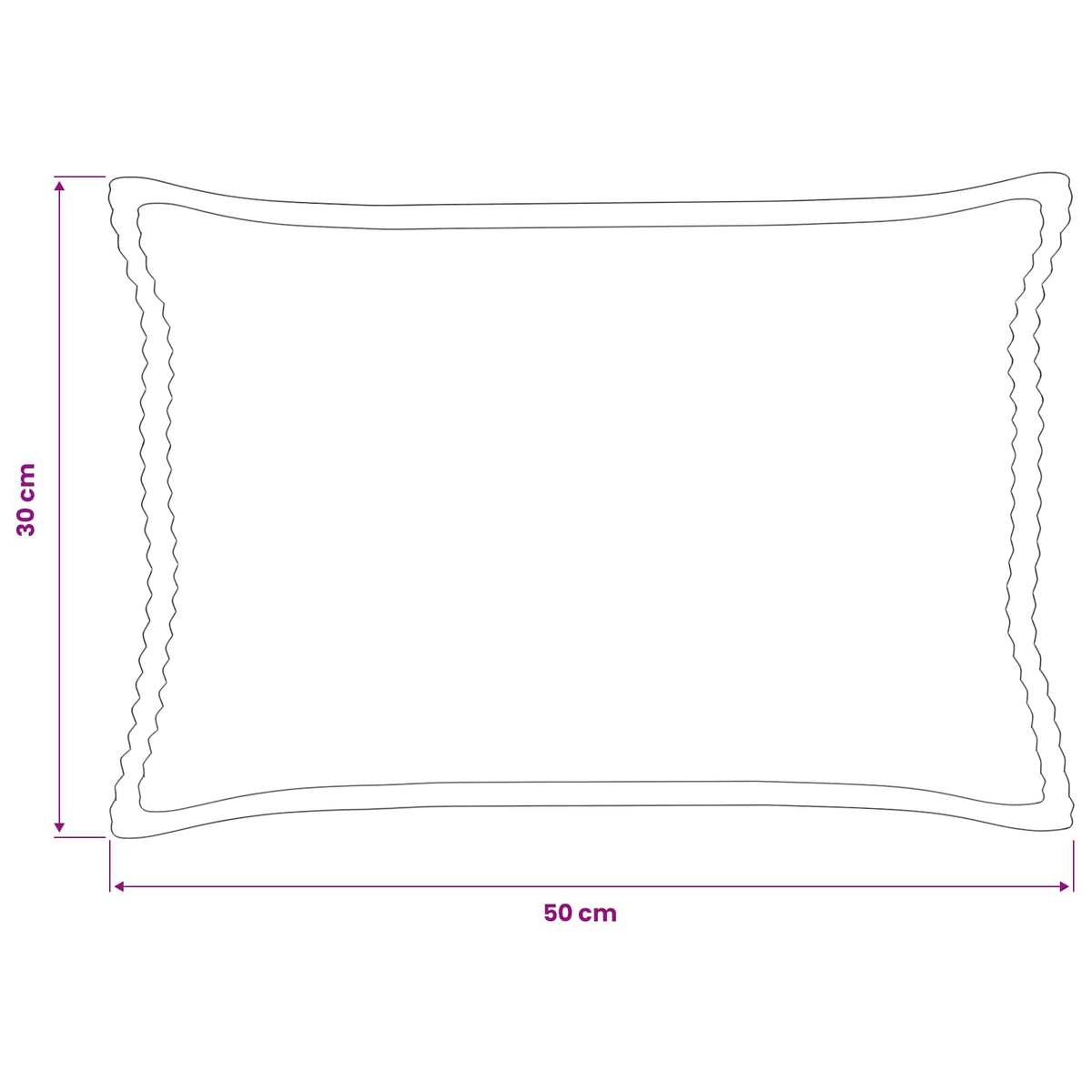 Federa 2 pz HOUTEN Verde 30 x 50 cm corduroy | homemem39