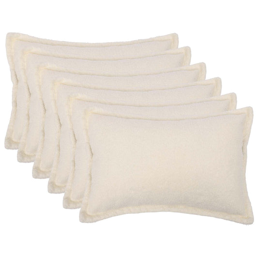 Federa 6 pcs HOUTEN Crema 30 x 50 cm Bouclé | homemem39
