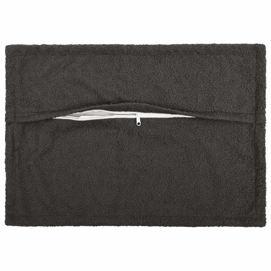 Federa 2 pcs HOUTEN Grigio Scuro 30 x 50 cm Bouclé | homemem39