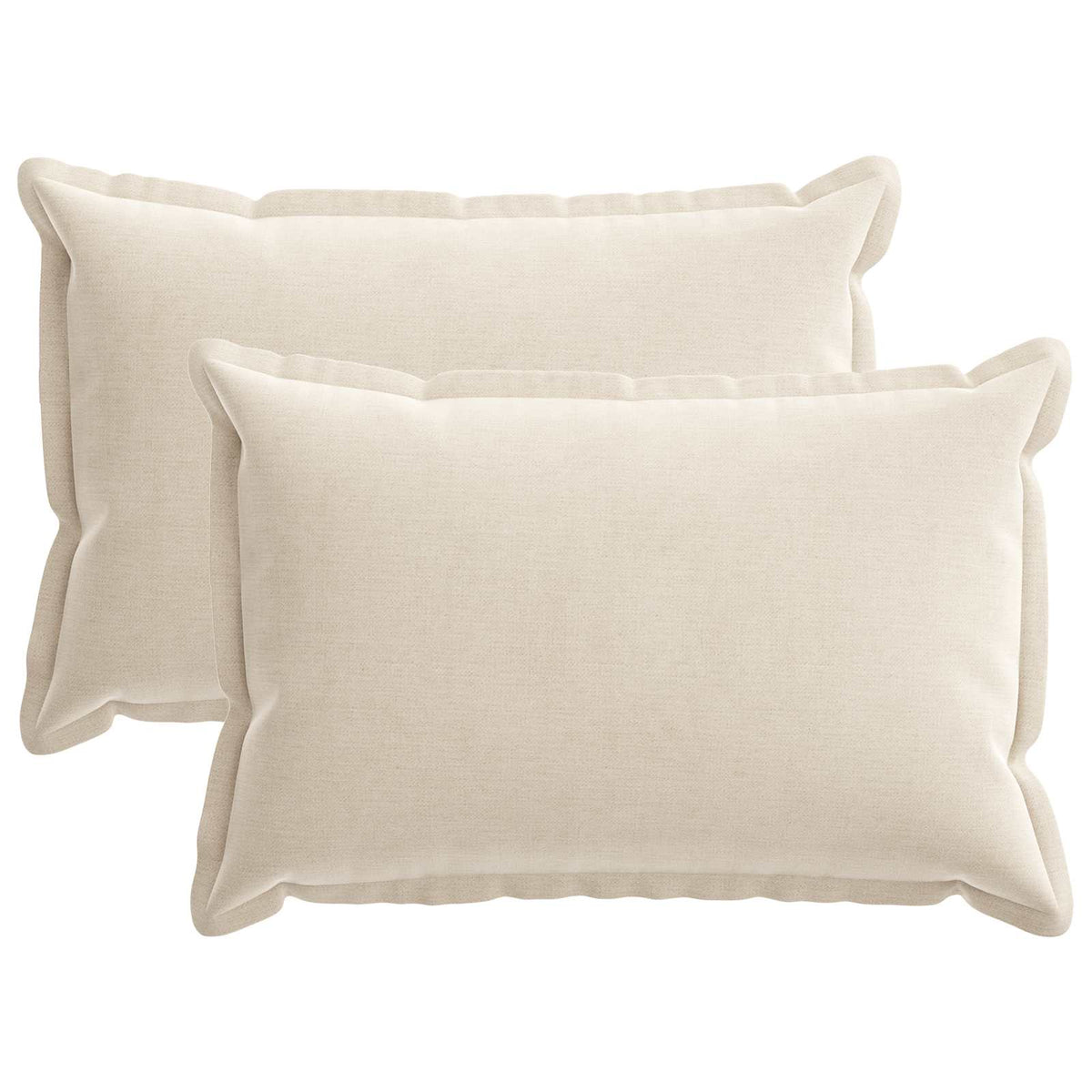 Federa 2 pz HOUTEN Crema 30 x 50 cm Tessuto Chenille